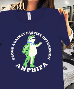 Antifa Fascist Frogs Against Fascism Oppression Amphibia Shirts