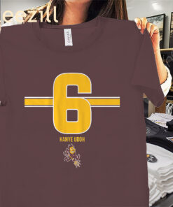 Arizona State University Football Kanye Udoh 6 Stripe Shirt