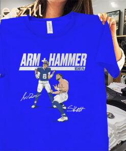 Jaxson Dart and Cam Skattebo: Arm + Hammer Shirt – NYC Football Tee