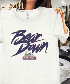 Bear Down Cactus Arizona Wildcats Logo Shirt