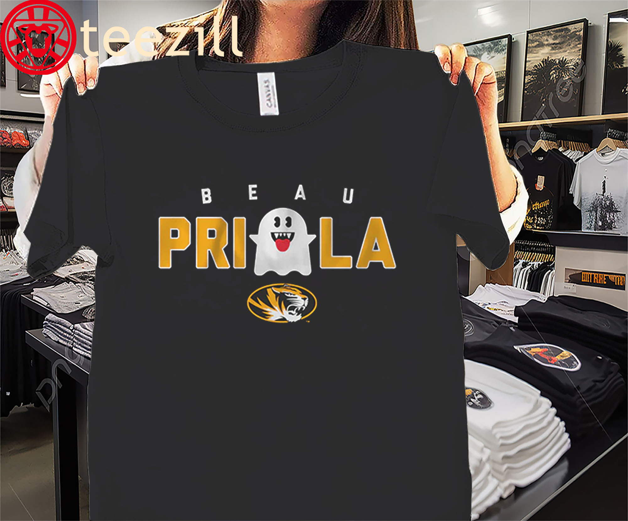 Beau Pribula Boo Shirt – Mizzou Game-Day Tee