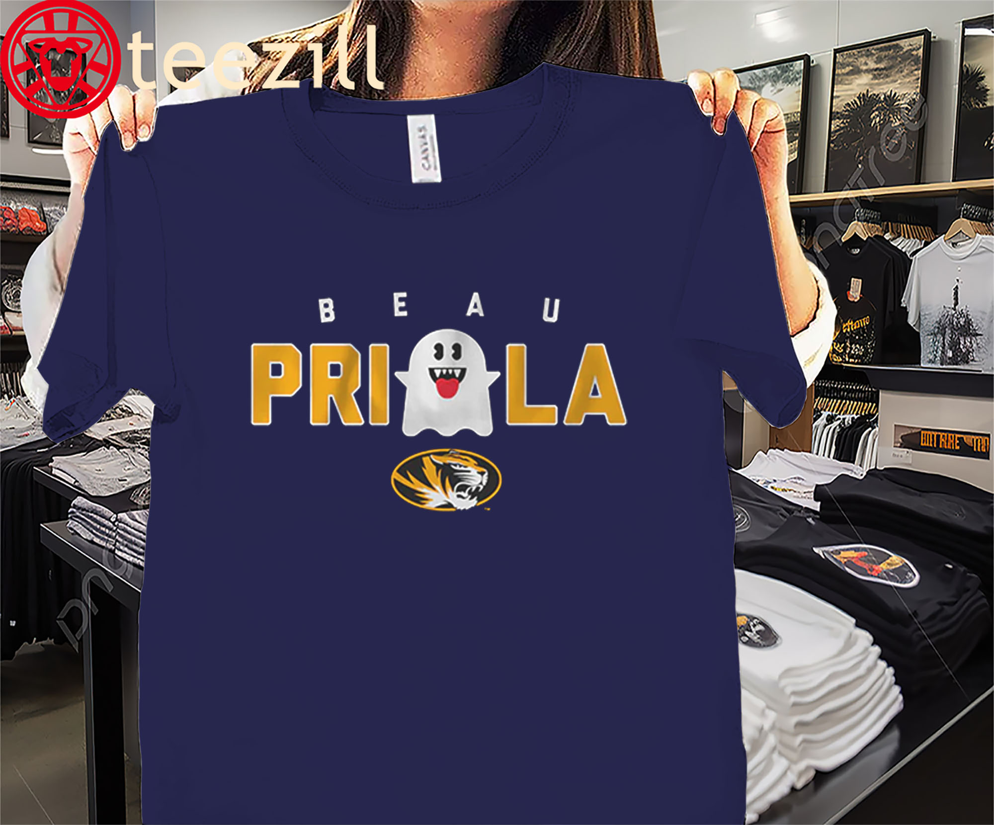 Beau Pribula Boo Shirt – Mizzou Game-Day Tees