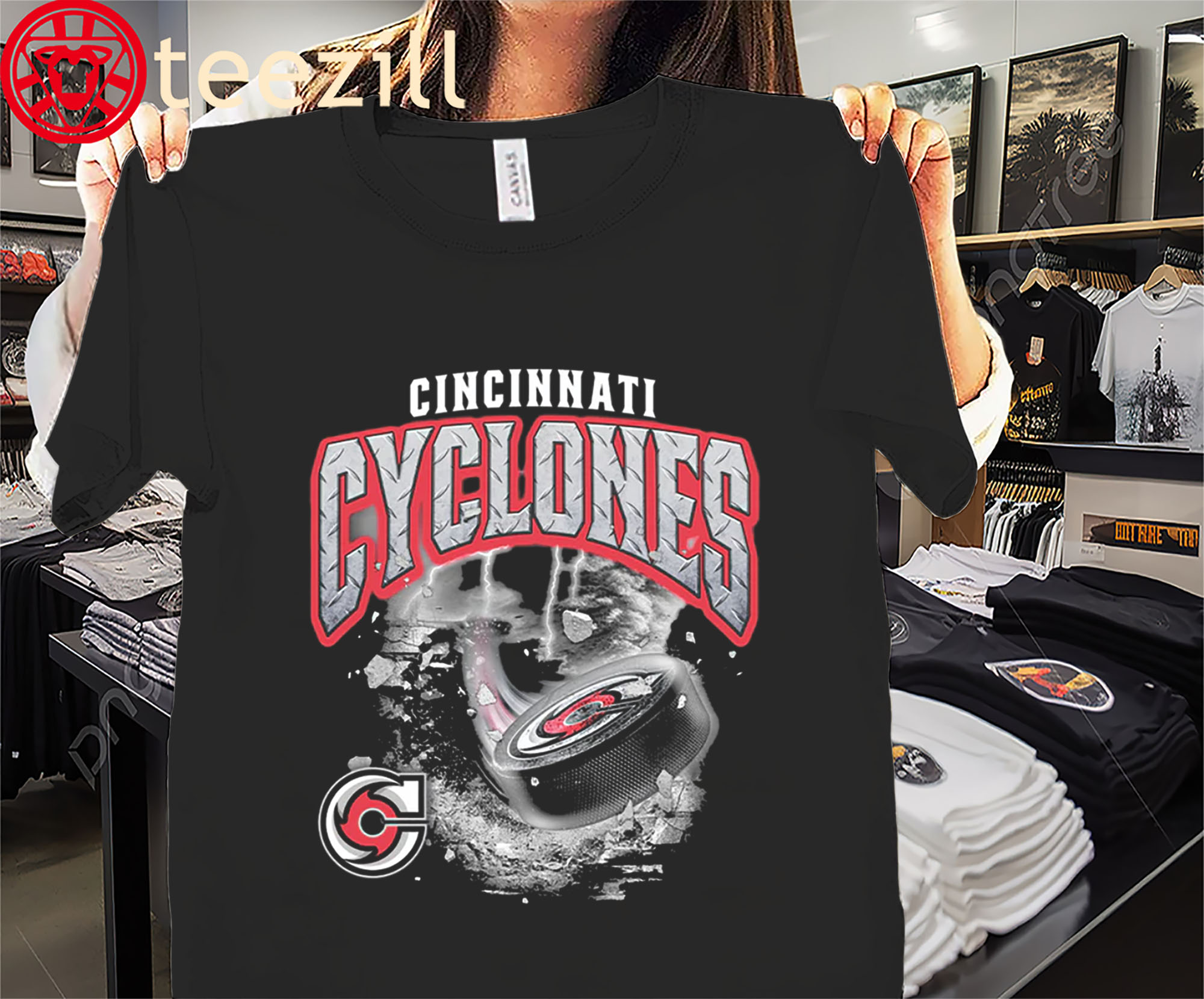 Big Cyclones Energy Shirt – Cincinnati Cyclones Vintage Hockey Tee