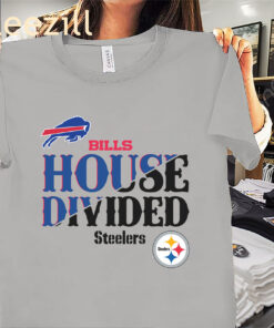 Bills House Divided Buffalo Bills vs Pittsburgh Steelers Shirt