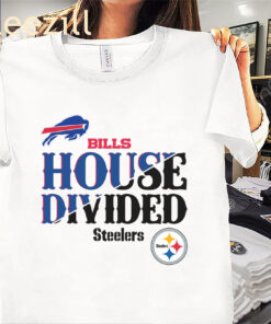 Bills House Divided Buffalo Bills vs Pittsburgh Steelers Shirts