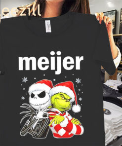 Christmas 2025 Meijer Shirt Jack Skellington and Grinch Tees