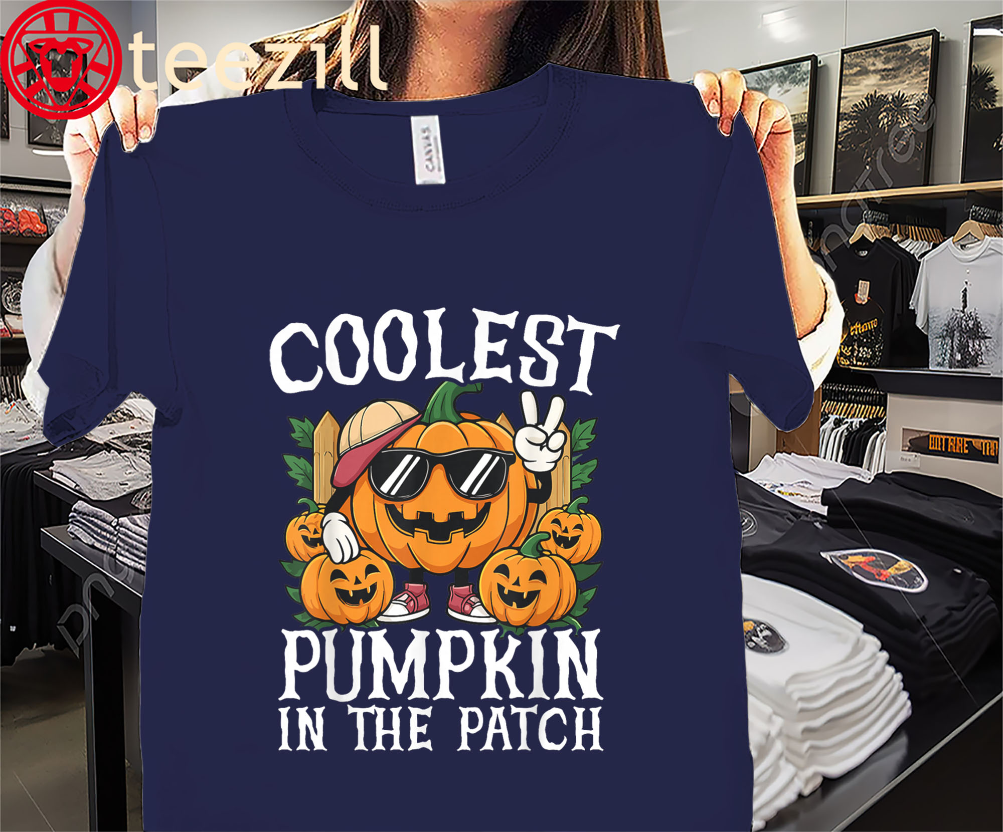 Cute Halloween Pumpkin Coolest Pumpkin In The Patch Shirt