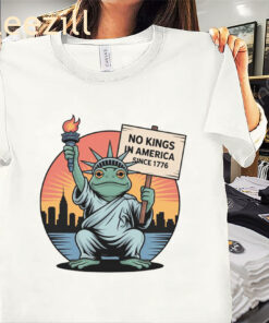 Fascist Anti- No Kings- America Portland- FrogTifa Fascist- Liberty Fascist T-shirt