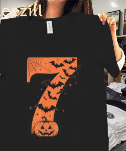 Fun Six Seven Meme Design Couples Halloween 7 Shirt