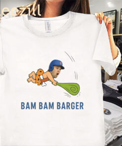 Funny Davis Schneider Wearing Bam Bam Barger Shirt