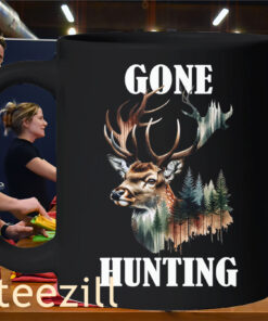 Gone Hunting Deer Hunter Designs Tee Mug