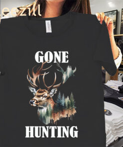 Gone Hunting Deer Hunter Designs Tee Shirts