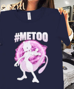 Graphic MeToo Mewtwo Parody T-shirt