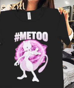 Graphic MeToo Mewtwo Parody T-shirts