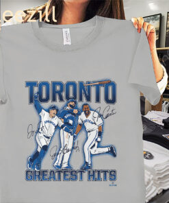 Greatest Hits Shirt Joe Carter, Jose Bautista & George Springer Tees
