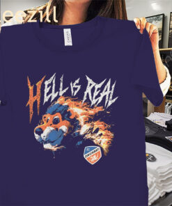 Hell is Real Retro Flame Shirt – FC Cincinnati Soccer Tees