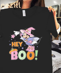 Hey Boo Disney Mouse Cute Halloween 2025 Shirt