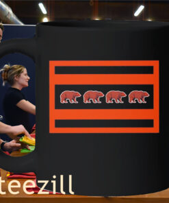 Hoge and Jahns Flag Chicago Bears Football Tee Mug