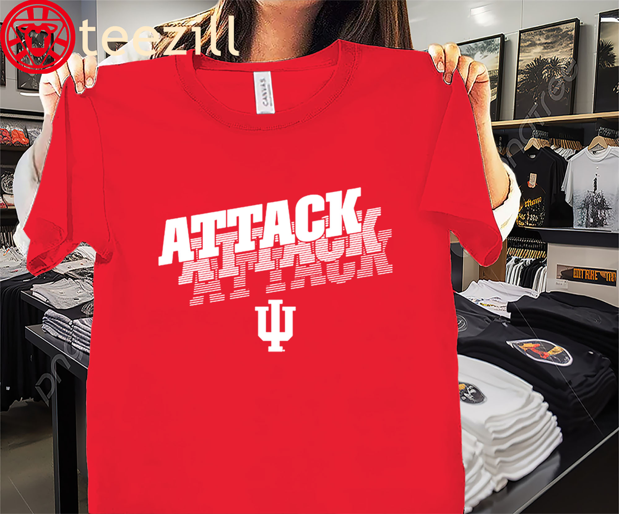 Indiana Attack Attack Attack Shirt Indiana Football Tee