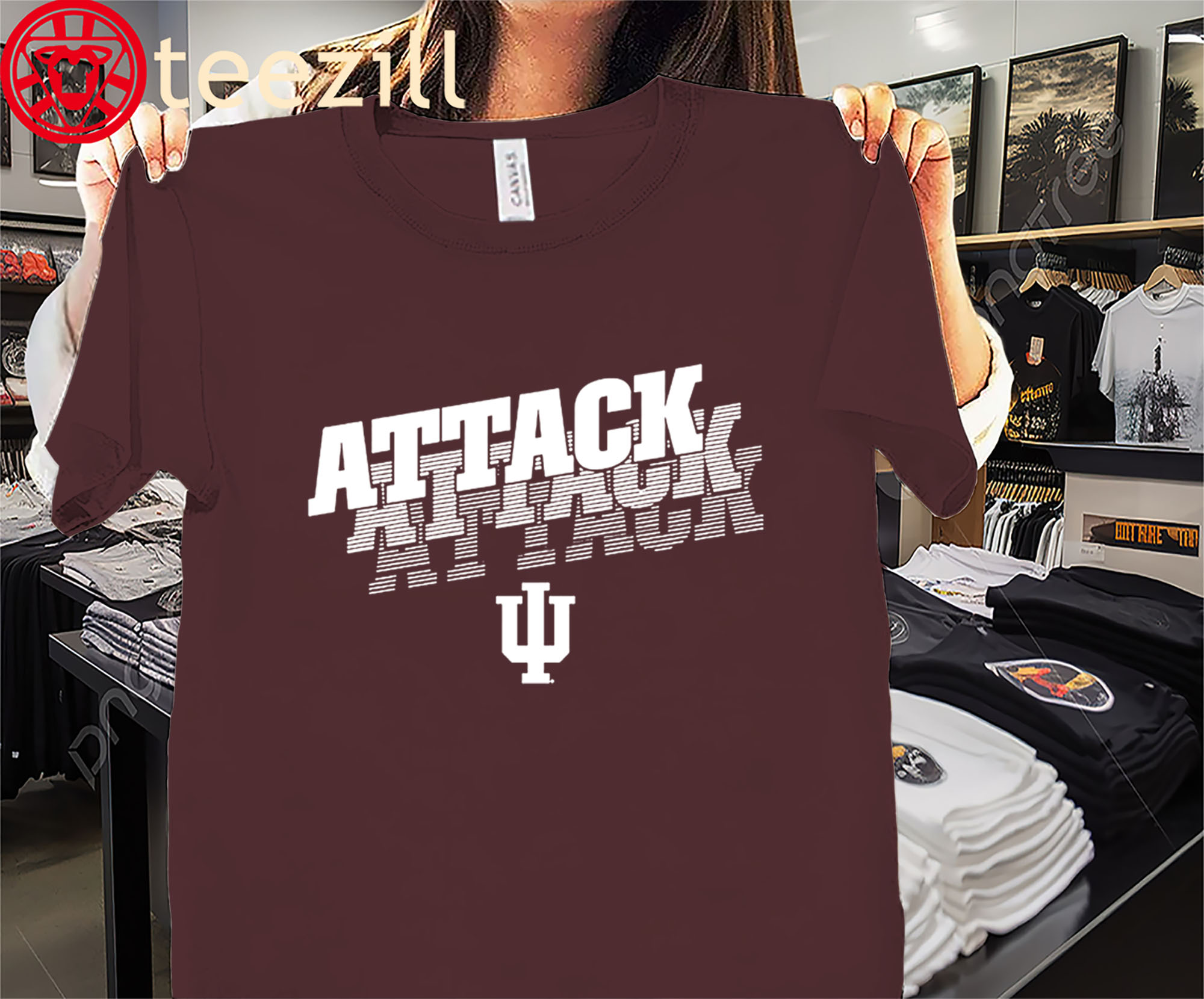 Indiana Attack Attack Attack Shirt Indiana Football Tees