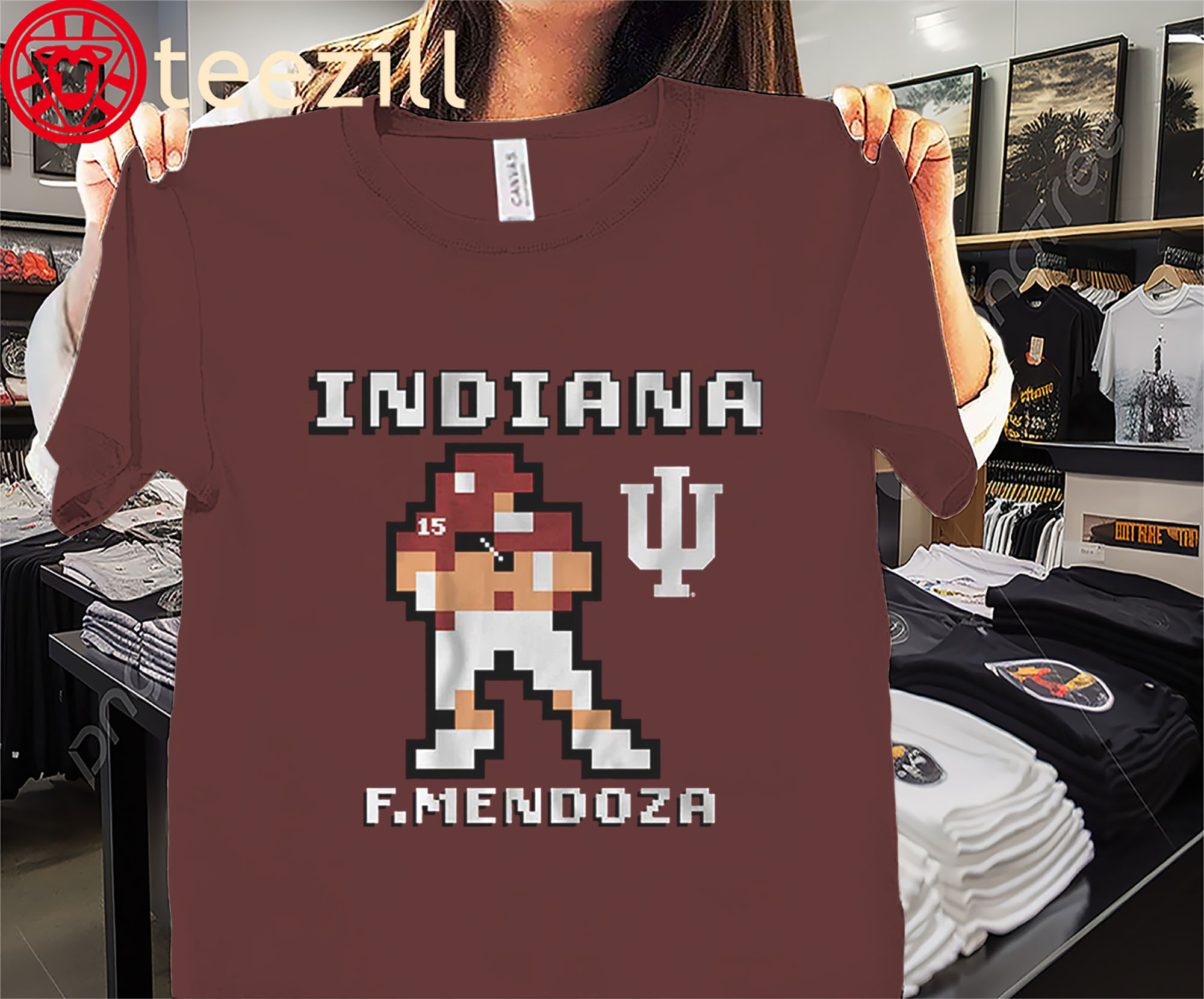 Indiana Football Retro Style Fernando Mendoza Baller Shirts