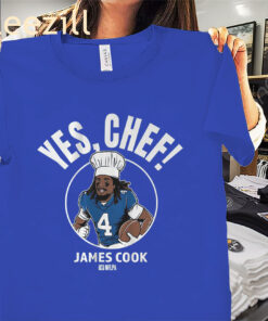 James Cook Yes Chef Shirt – Buffalo Football Tee