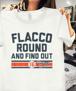 Joe Flacco Joe Flacco Round and Find Out Cincinnati – Cincinnati Football Shirt