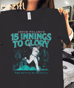 Jorge Polanco Walk-Off 15th Inning Shirt – Seattle Baseball Historic Game 5 Tee