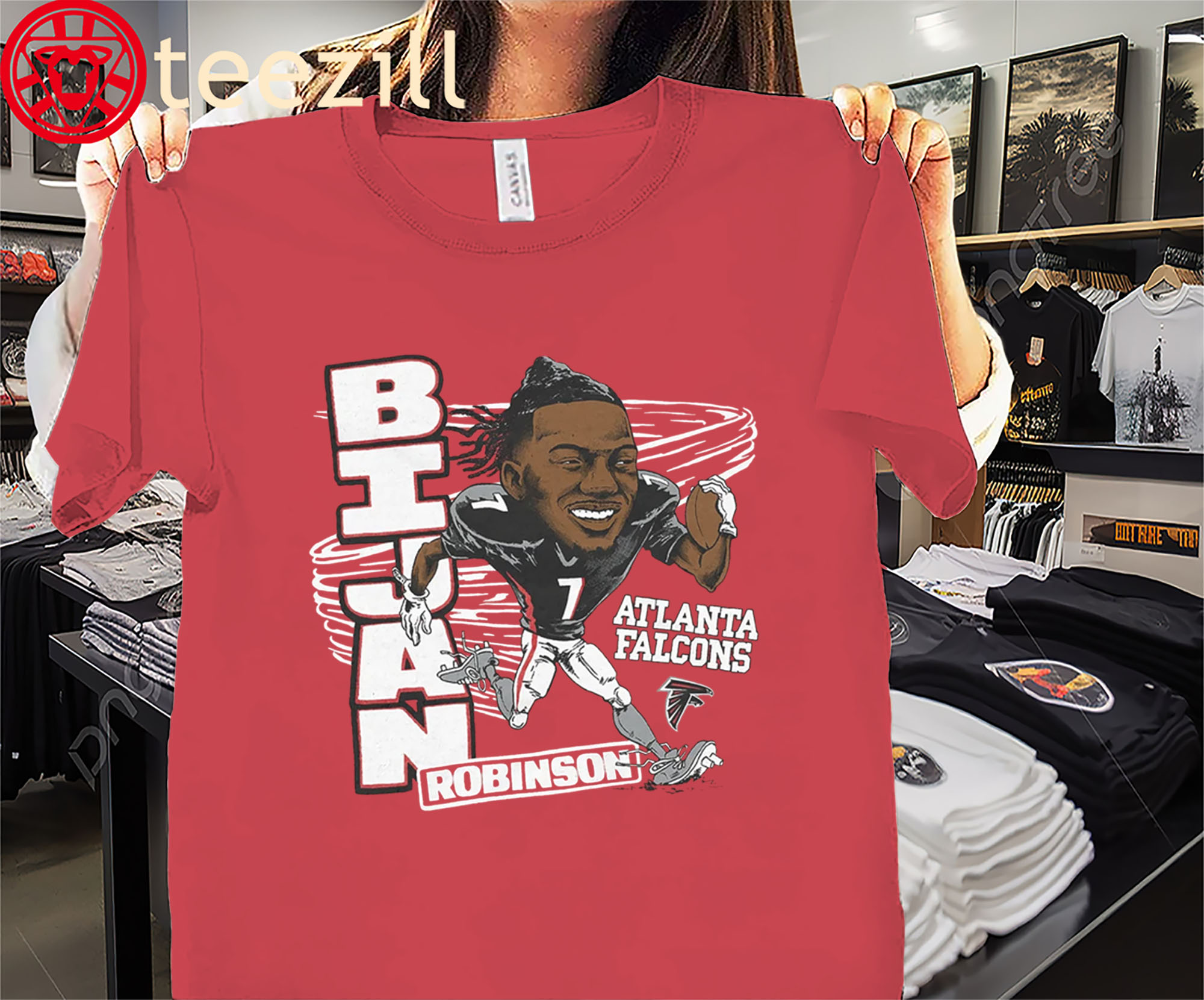 Legend Bijan Robinson Of Atlanta Falcons Shirt