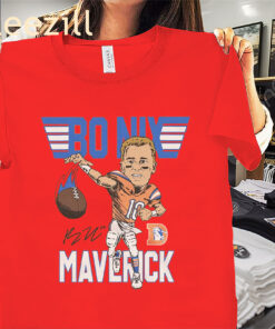 Legend Bo Nix Maverick Of Denver Broncos Signature Shirts