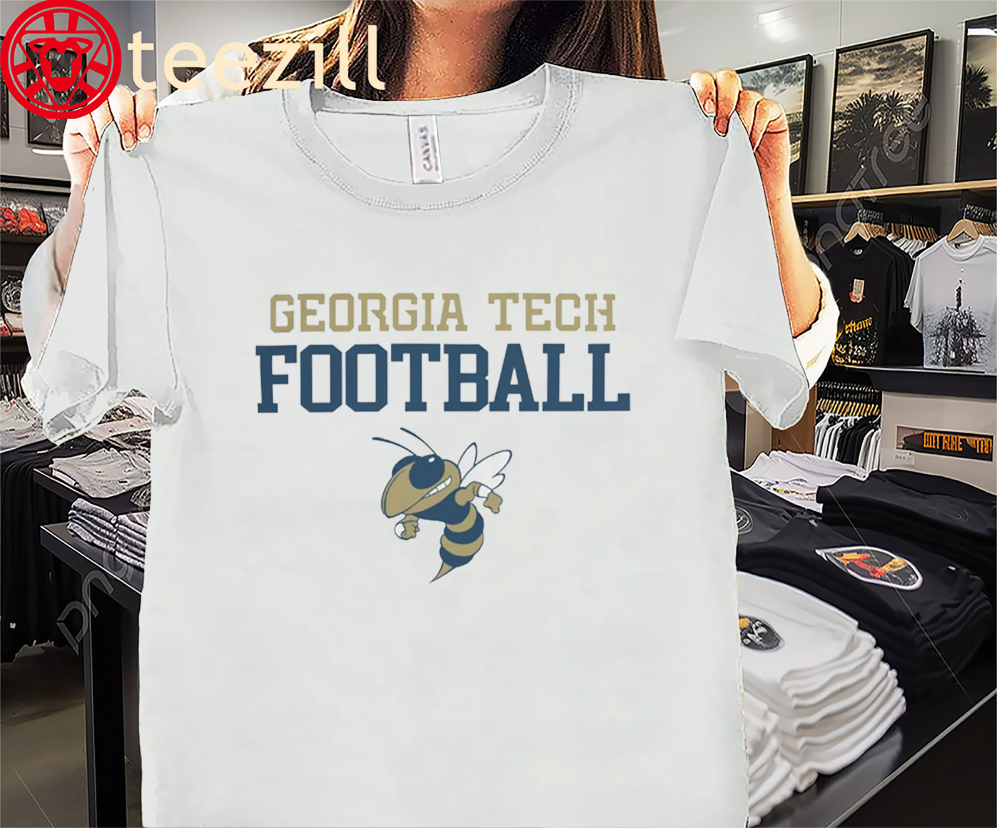 Limited Edition Tee Georgia Tech Yellow Jackets Football Shirt