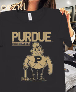 Logo Purdue Boilermakers Monochromatic and Mascot Shirt