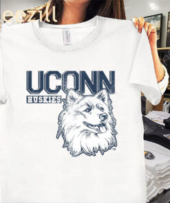 Logo UConn Huskies Monochromatic Mascot Shirt