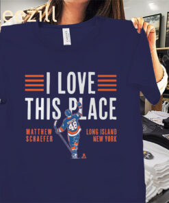Matthew Schaefer I Love This Place Shirt - Long Island Hockey Tees