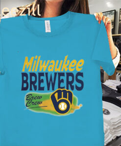 Milwaukee Brewers Brew Crew Baseball Logo Shirt