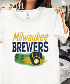 Milwaukee Brewers Brew Crew Baseball Logo Shirts