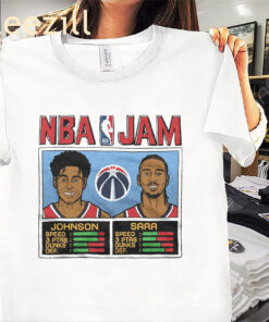 NBA Jam Wizards Johnson and Alex Sarr Shirt