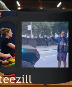 NYC Fuck ICE Polka Dot Dress Baddie Mug