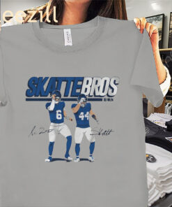 New York Football Tee Jaxson Dart & Cam Skattebo Skattebros Shirt