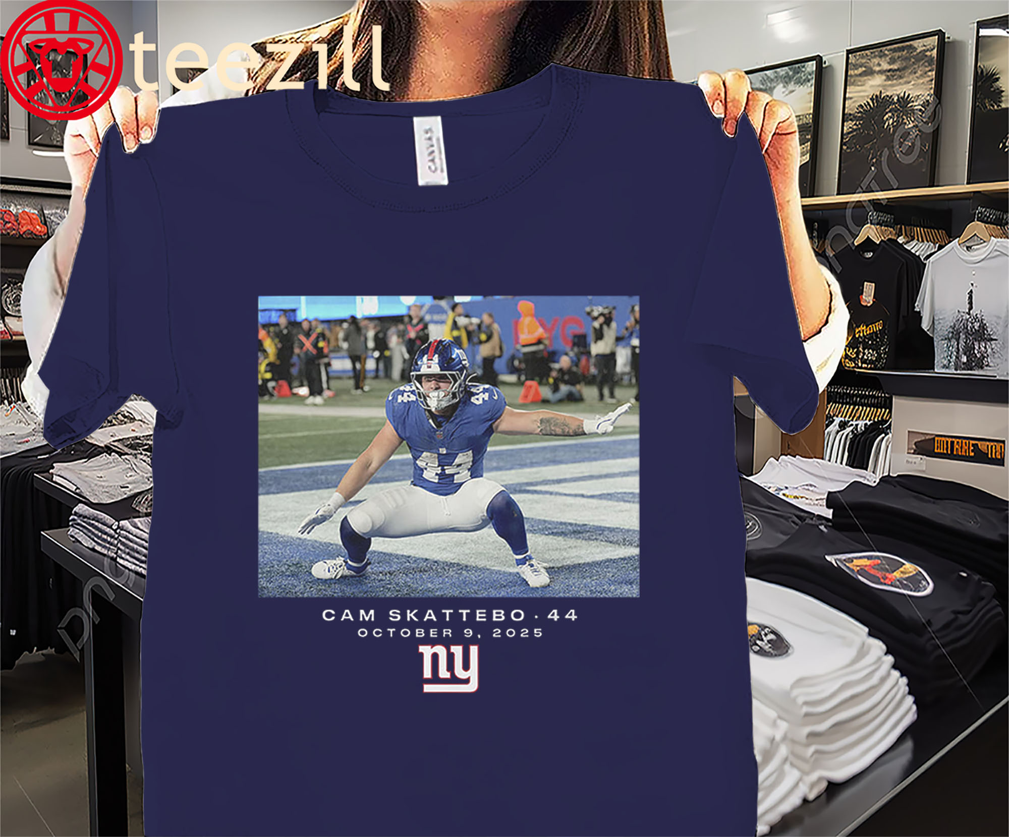 New York Giants Cam Skattebo Shirts