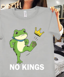 No Kings Shirt Antifa Fascist Frogs T-Shirts