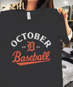 Official Limited Detroit Tigers October Baseball Tee