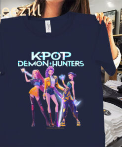 Posters Official K-Pop Demon Hunters Huntrix Heroic Poses Shirt Funny Halloween Tee
