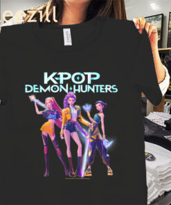 Posters Official K-Pop Demon Hunters Huntrix Heroic Poses Shirt Funny Halloween Tees