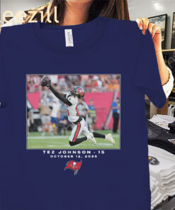 Posters Official Tez Johnson October Shirt – TB Buccaneers Football Tee