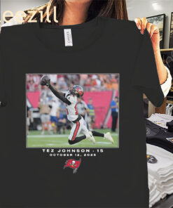 Posters Official Tez Johnson October Shirt – TB Buccaneers Football Tees