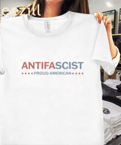 Proud American Antifa Tee Antifascist Proud American Shirt