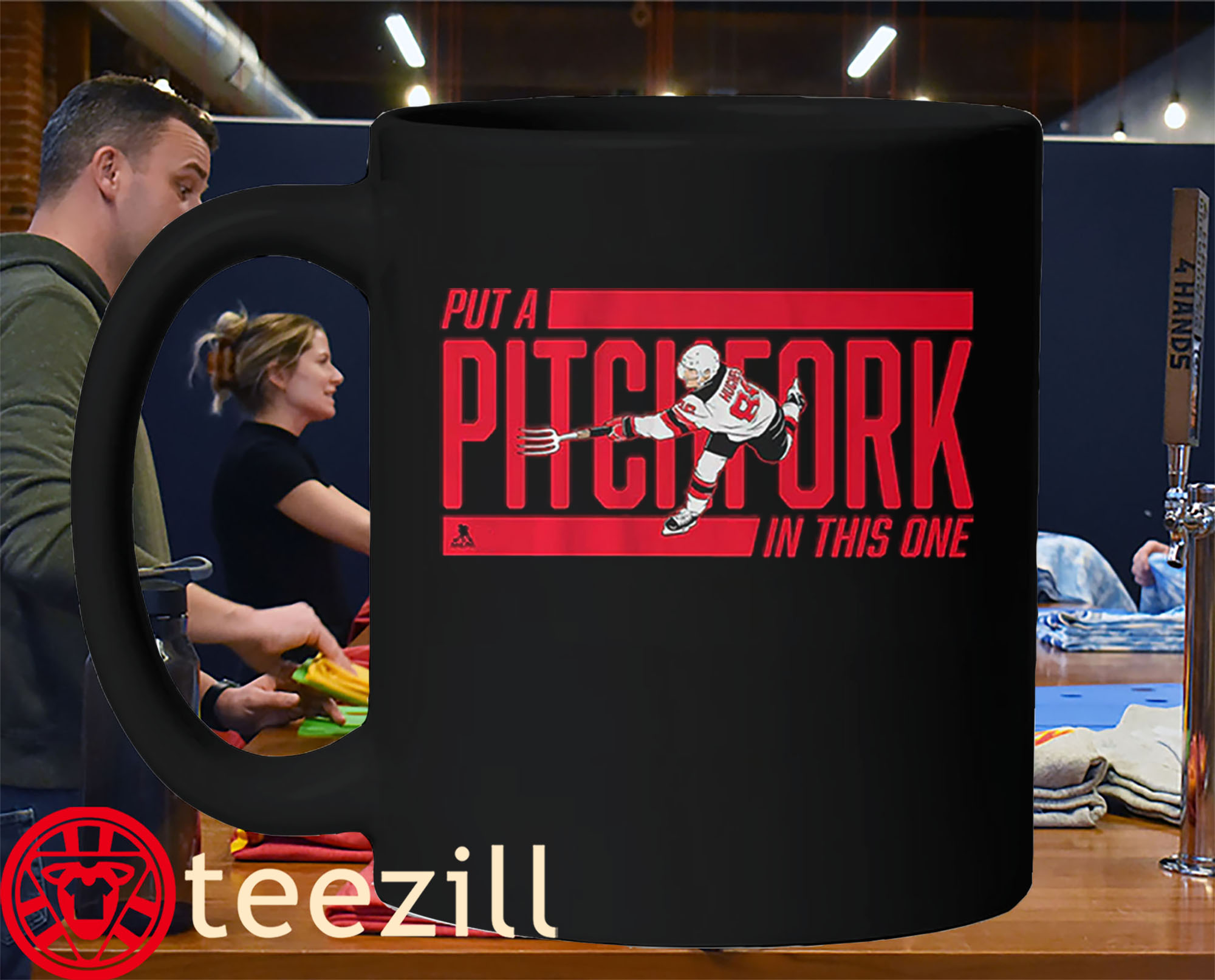 Put a Pitchfork in This One Shirt New Jersey Hockey Mug