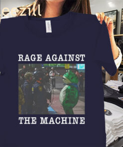 Rage Against The Machine Portland Frog Shirt ICE Antifa Tee