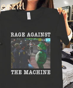 Rage Against The Machine Portland Frog Shirt ICE Antifa Tees